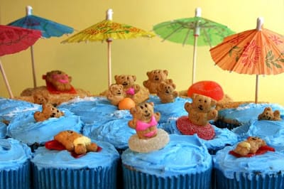 Bikini Bears Cupcakes | Birthday Treats