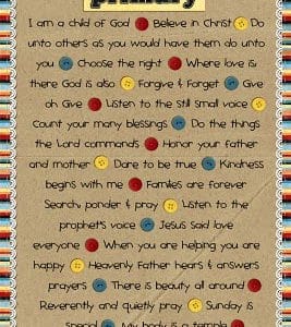 All I Need to Know I Learned in Primary | LDS | Primary Printable Poster