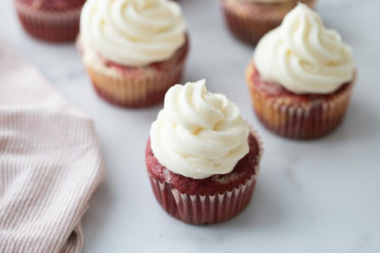 Red Velvet and Cream Cheese Cupcakes