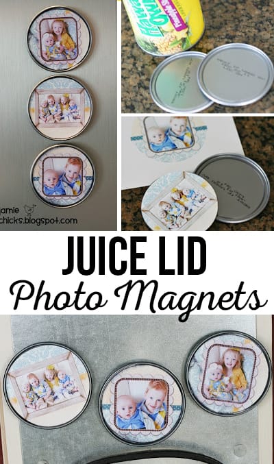 Juice Lid Magnets | DIY Photo Magnets