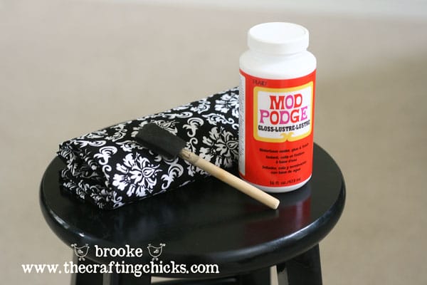supplies-for-modpodge-fabric-barstool