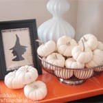 Halloween Decor:: Starring White Pumpkins
