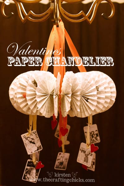 Vintage Paper Chandelier…{Valentines style}