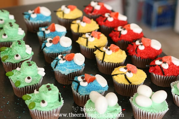 How to make Angry Bird Cupcakes