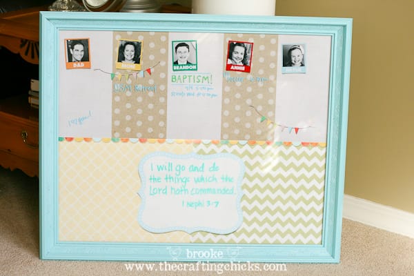Personalized Family Message Board