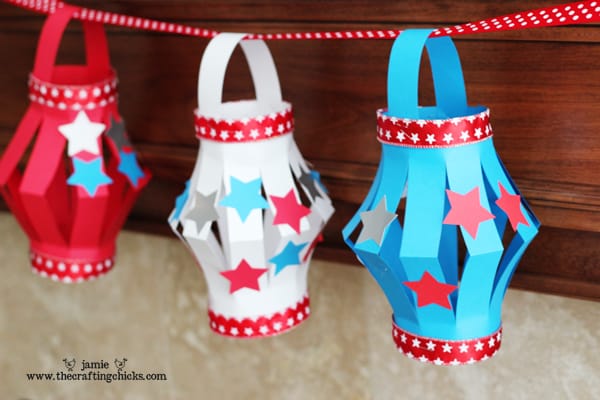 Paper Lantern Kid’s Craft 4th of July Style