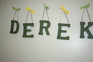 DIY Hanging Names