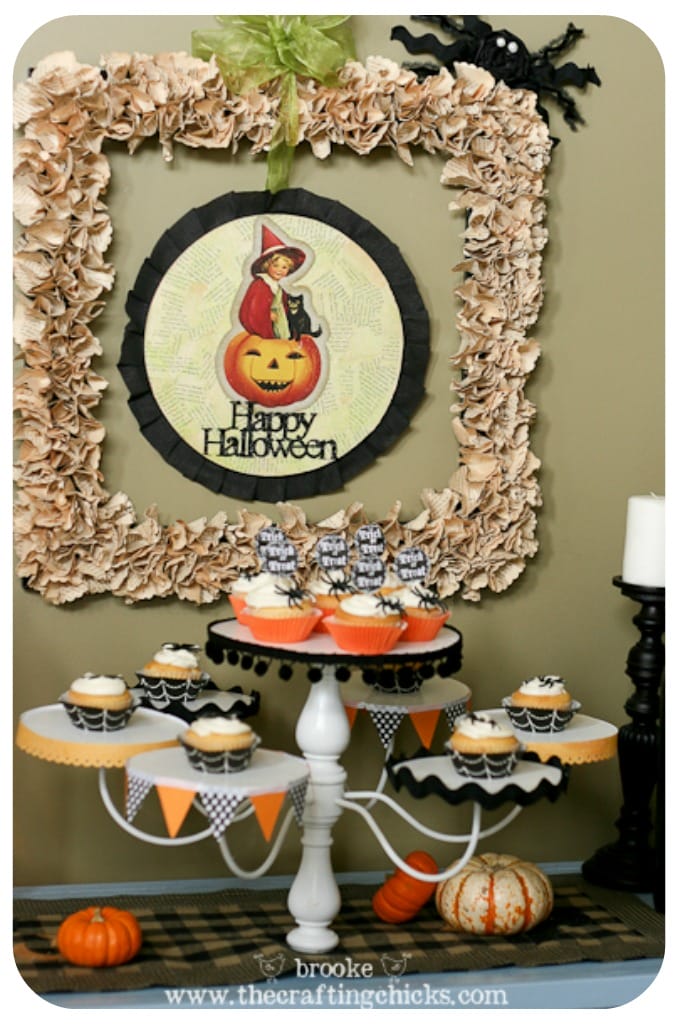 halloween chandelier cupcake stand