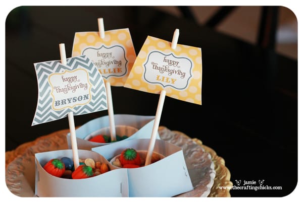 Mini Mayflower Nut Cup Thanksgiving Place Cards