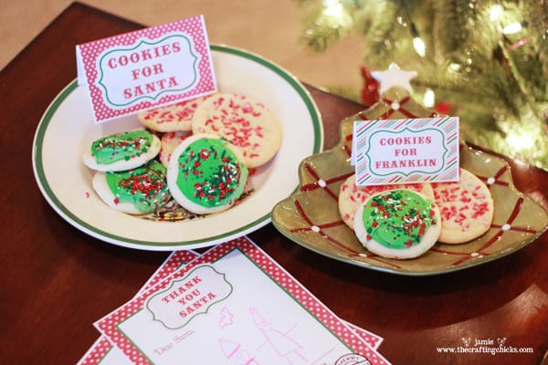 {Thank You Santa Stationery & Cookies for Santa Tags ****Free Downloads}
