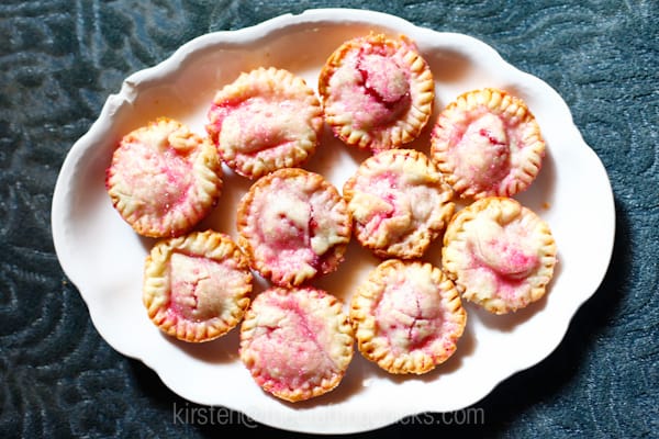 Pink mini pies 