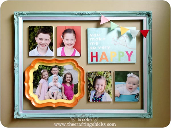 Colorful Framed Gallery Wall for Mother’s Day {with Martha Stewart Crafts}