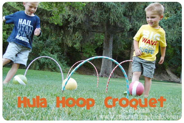 Hula Hoop Croquet