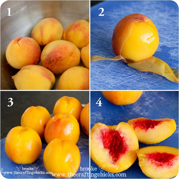 how to easily peel peaches