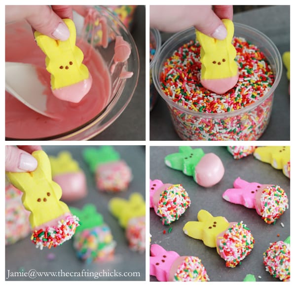 How to make a peep bunny bouquet