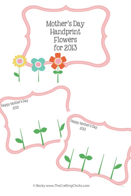 Mother’s Day Handprint Flowers