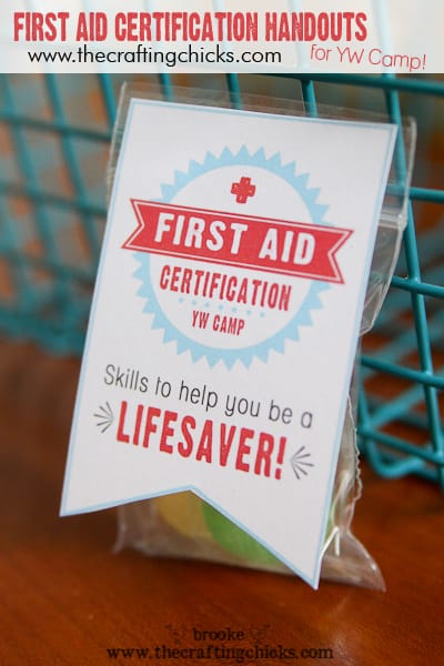 First Aid Certification Handouts {free printable for YW Camp}