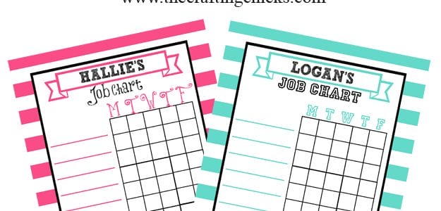 Use these fun Job Charts Free Printable to help get your kids moving and motivated this summer. These free printables are perfect for kids of all ages.
