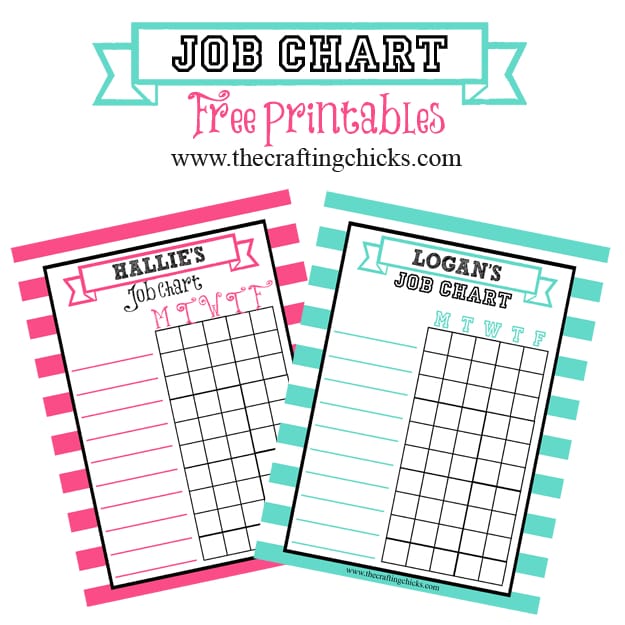 Job Charts Free Printable