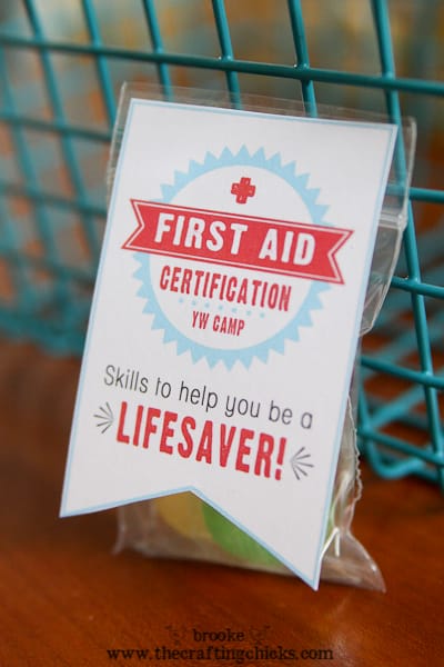 yw camp first aid certification handout lifesavers