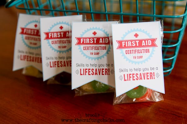 yw camp first aid lifesavers handout