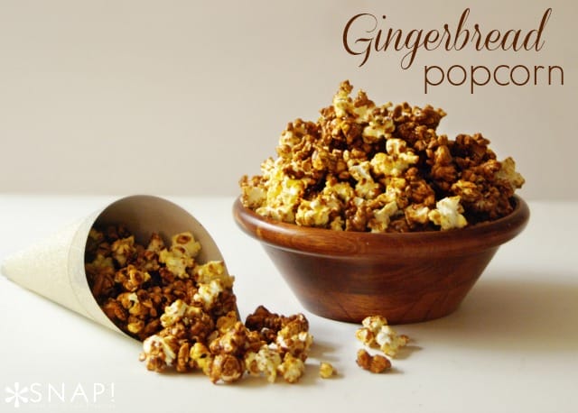 Gingerbread Popcorn from Tauni at SNAP {Christmas Tradition Series}