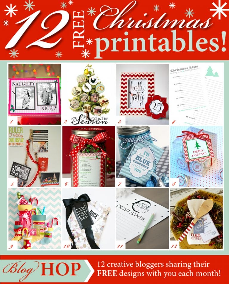 12 FREE Printables for Christmas