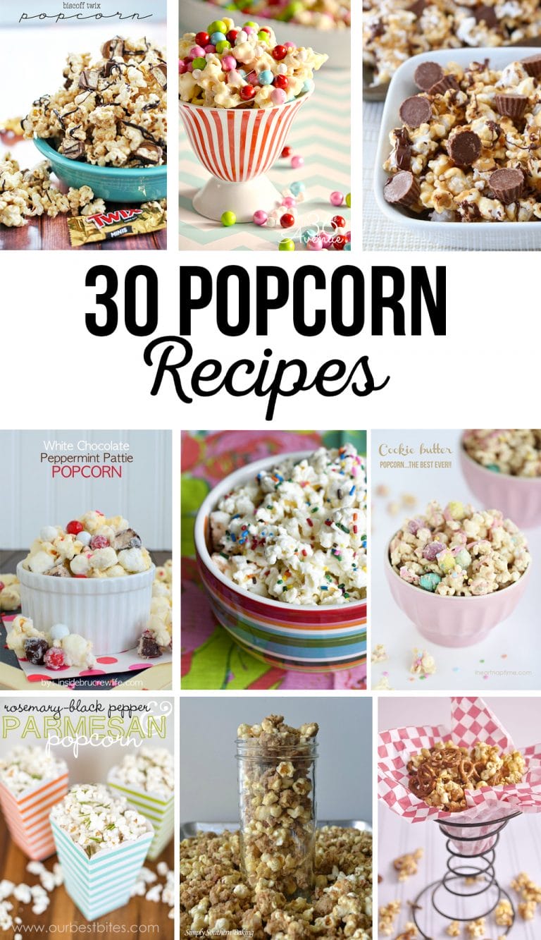 30 YUMMY Popcorn Recipes