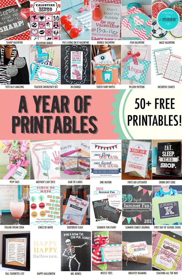 A Year of Printables
