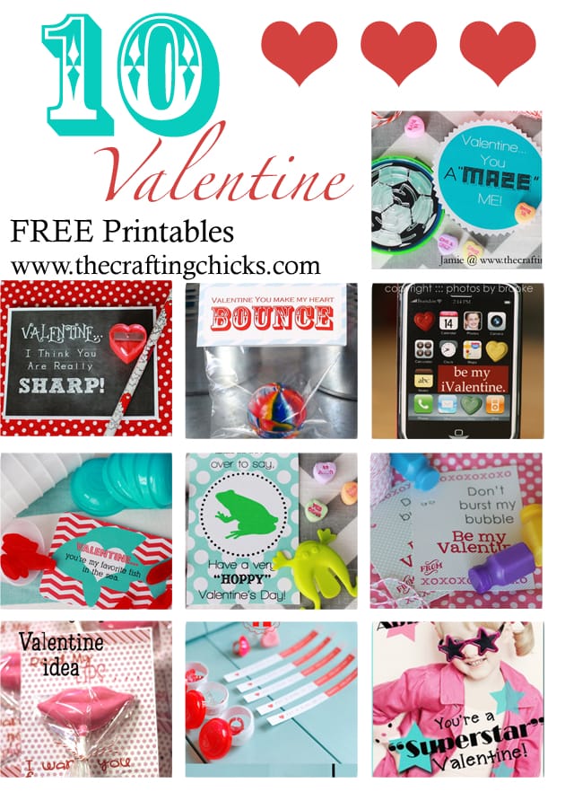 Ten Clever Valentine Ideas *Free Printables