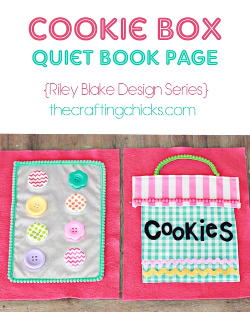 Cookie Box Quiet Book Page *Riley Blake Fabric Series