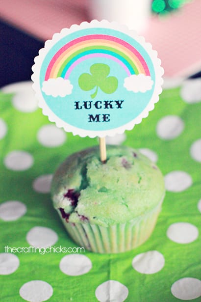 St. Patrick's Day Cupcake Toppers
