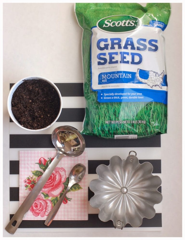Potted Grass from Pink Parlor Designs {Spring Fever Series}