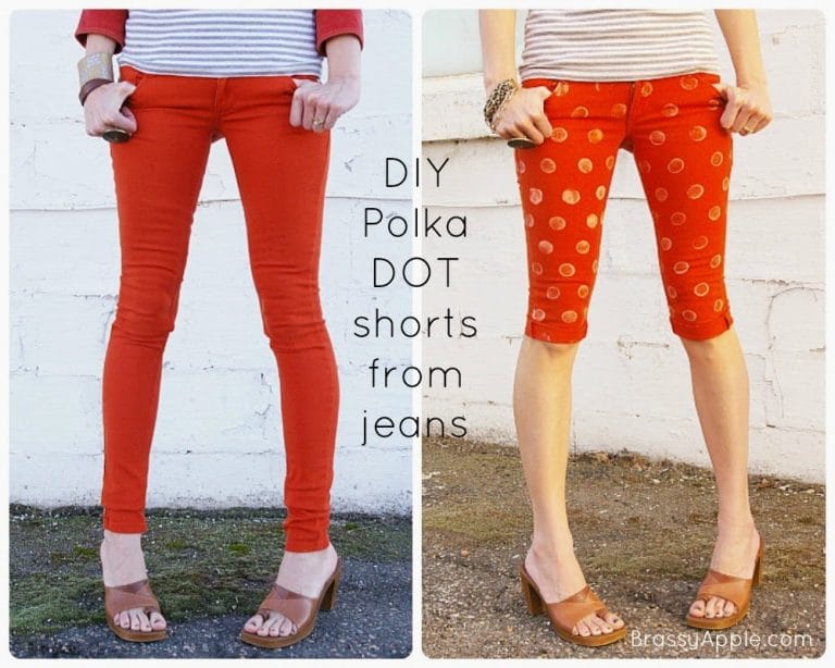 DIY Polka Dot Shorts from Brassy Apple {Spring Fever Series}