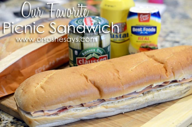 Perfect Picnic Sandwich from Or So She Says {Spring Fever Series}