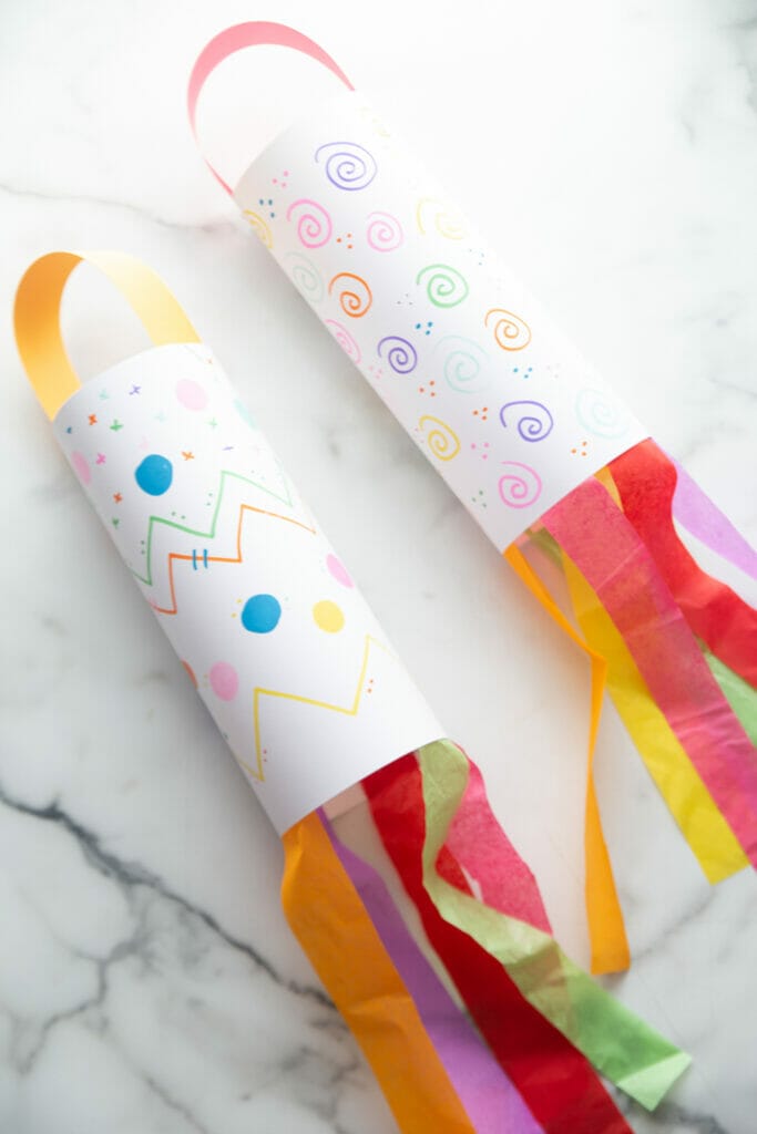 Spring Windsock Kid Craft - The Crafting Chicks