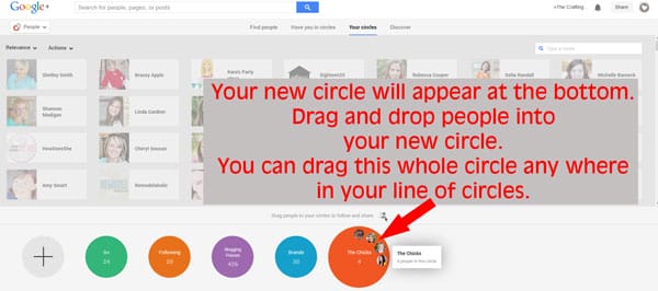 How to create, share and add a circle in Google Plus