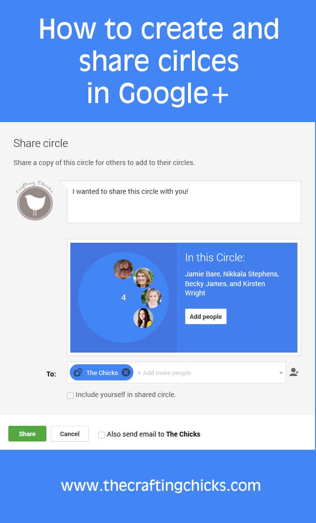 How to create, share and add Google plus circles