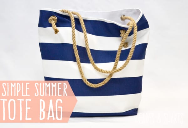 diy simple summer tote bag