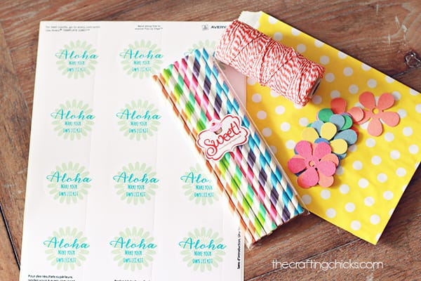 Aloha…”Make Your Own Lei” Kit *Free Printable Sticker
