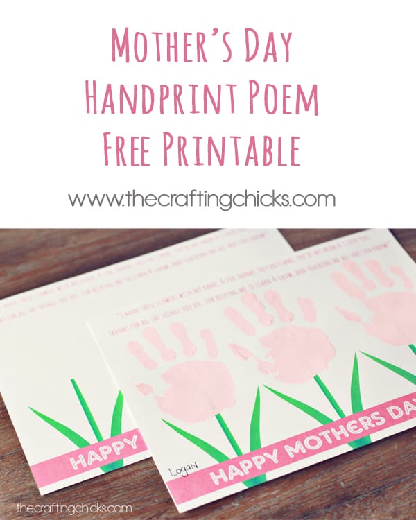 If you're looking for a special Mother's Day gift your group can give mom, this Sweet Mother's Day Handprint Poem is perfect and all you need to do is add handprints!