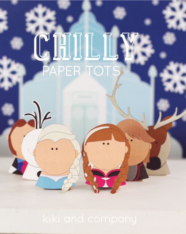 Frozen inspired Chilly Paper Tot play set at kiki and company