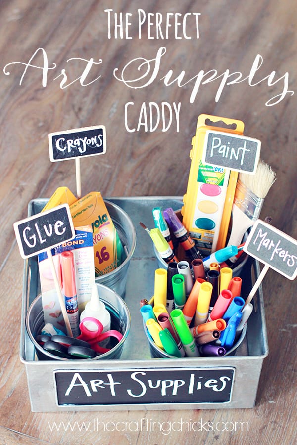 DIY Art Supply Caddy | Home Organization | Kids | Craft Room