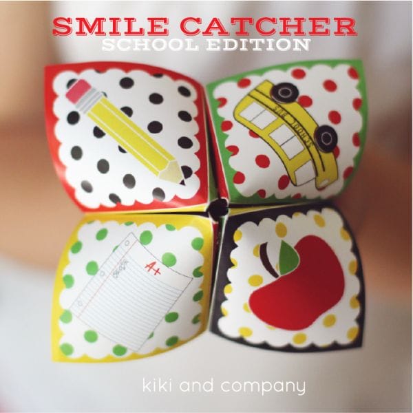 Free Smile Catcher School edition at kiki and company. LOVE this to throw in my kids lunch!
