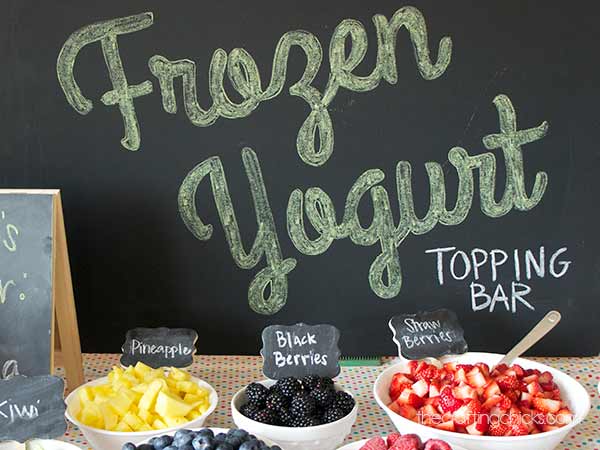frozen yogurt bar