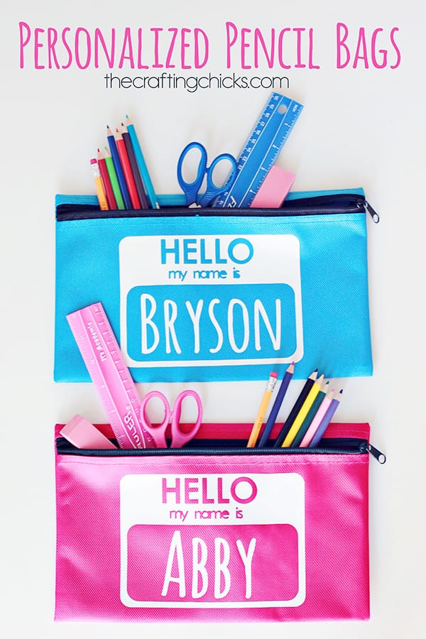 Personalized Pencil Bags for Back to School 