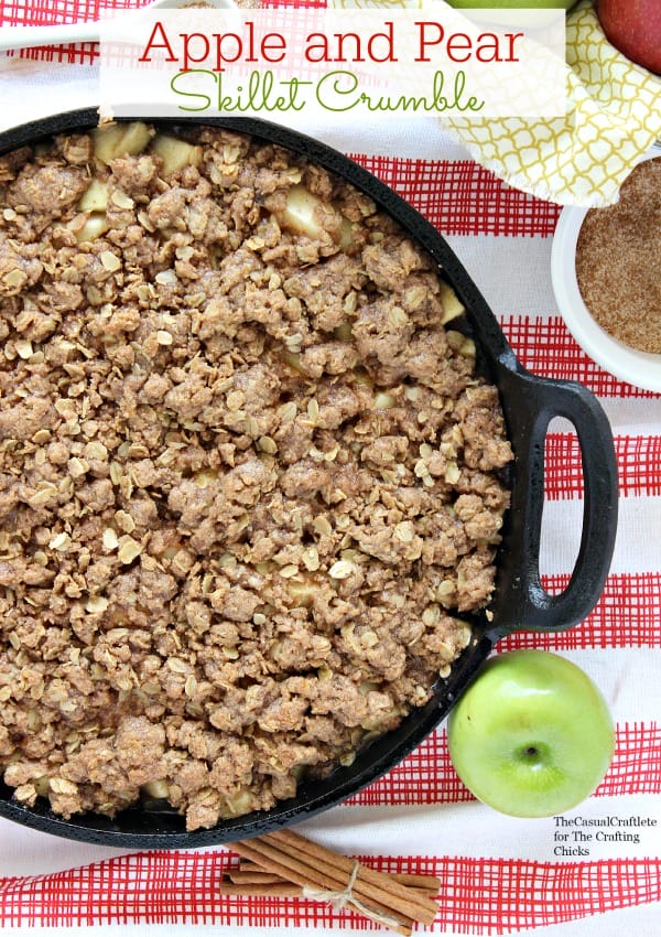 Apple and Pear Skillet Crumble