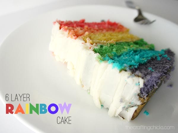 6 Layer Rainbow Cake
