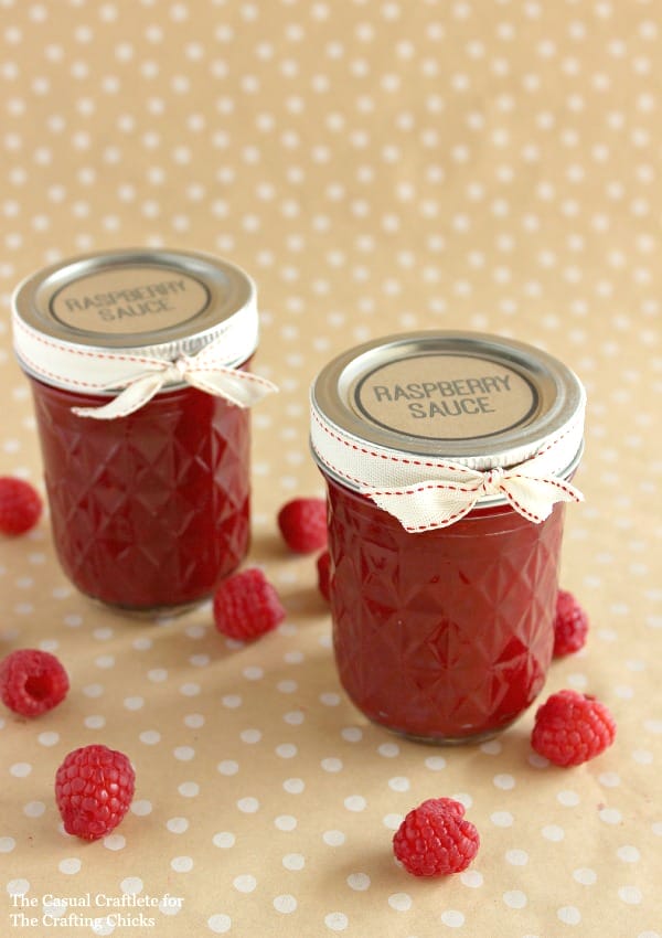 DIY Gift  Raspberry Sauce