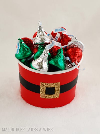 Santa's belly easy to create candy holder